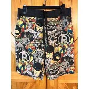 BATMAN DC COMICS STYLISH BOARD SHORTS SWIM SHORTS BOYS SIZE S (4053)